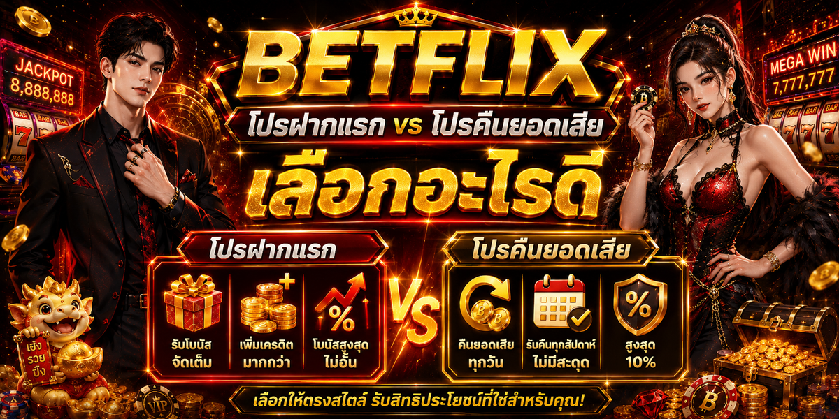 BETFLIX โปรฝากแรก vs โปรคืนยอดเสีย เลือกอะไรดี