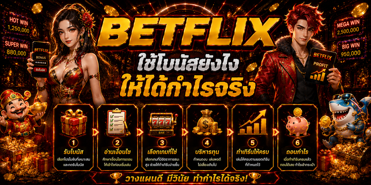BETFLIX ใช้โบนัสยังไงให้ได้กำไรจริง
